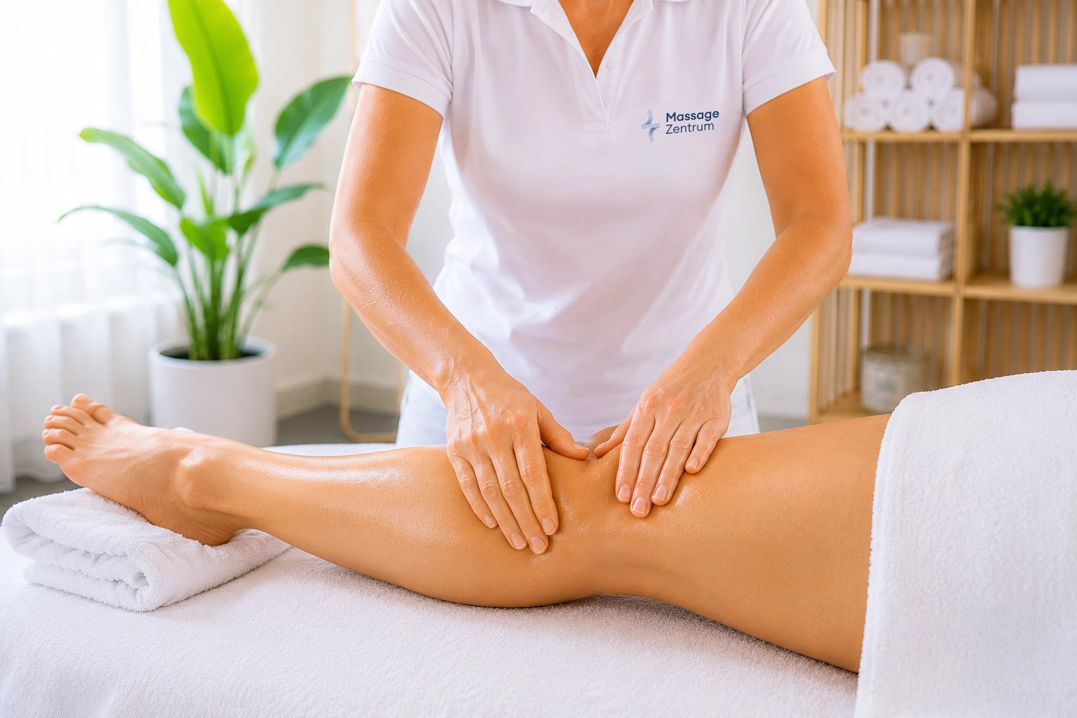 Behutsame Lymphdrainage bei geschwollenen Beinen in Chur
